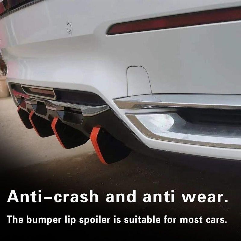 4Pcs Winglet Belakang Mobil Car Carbon Fiber Patter Modified Berbagai Jenis Mobil Pelindung Bumper B