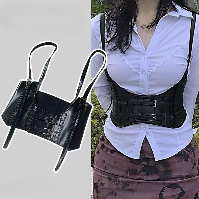 Obi-Ikat Pinggang Wanita Obi Belt / Gesper Wanita Bahan Kulit Elastis