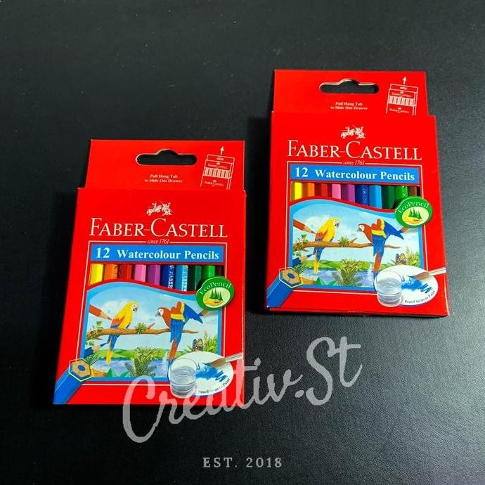 

New Collection !!! Faber Castell Faber-Castell Pensil Warna Watercolour Pendek 12 Warna Aquarelle Color Pencil