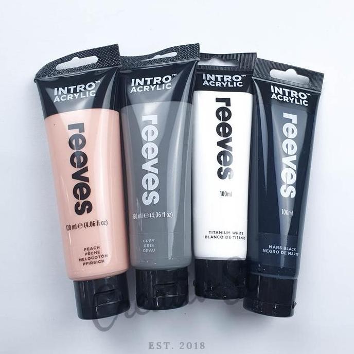 

Spot Barang !!! Reeves Intro Cat Akrilik Cat Acrylic 120 Ml Paint Acrylic Colour Part 2