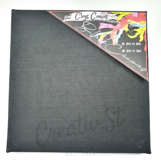

Terlaris !!! Clays Canvas Kanvas Lukis Kecil & Medium Black Canvas
