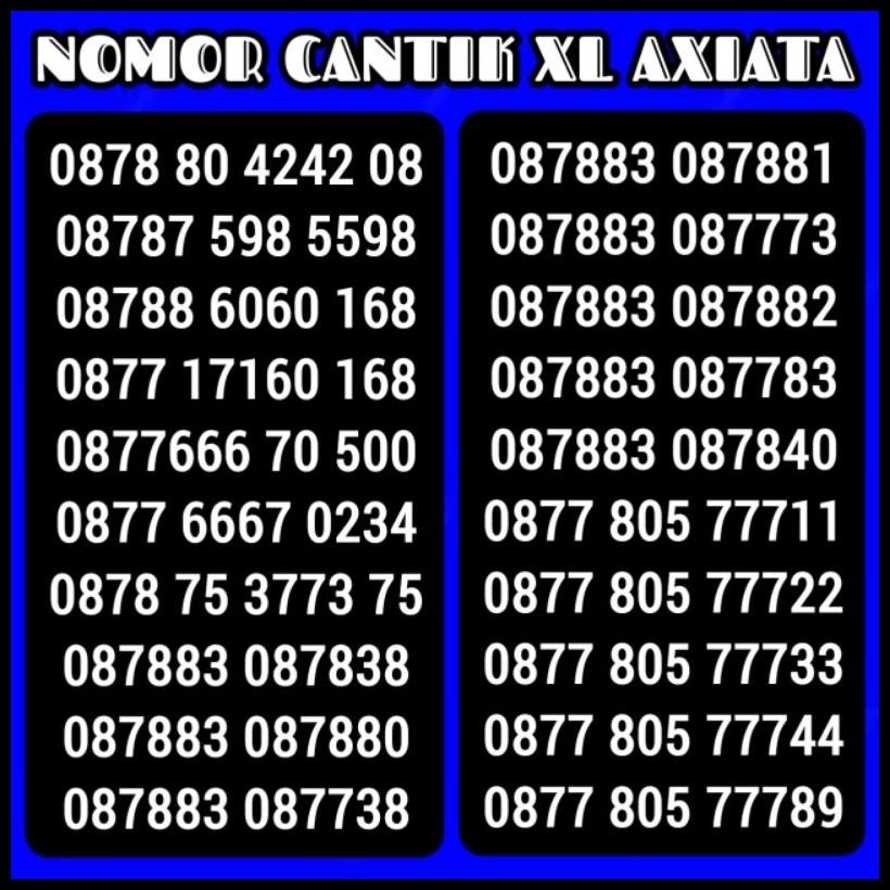 Kartu Perdana Nomor Cantik Xl 5G Special Promo...