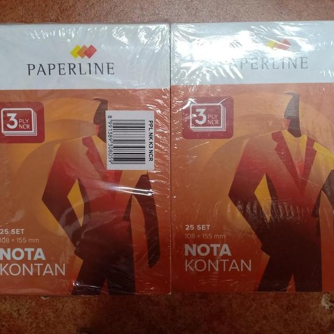

Nota Kontan Kecil 3 rangkap Paperline