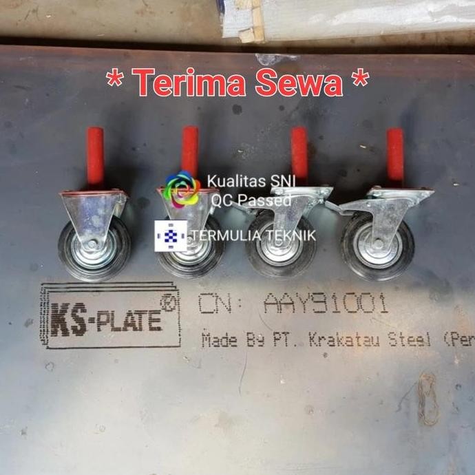 Roda Scaffolding 1 Set, Steger, Perancah, Stager, Castor