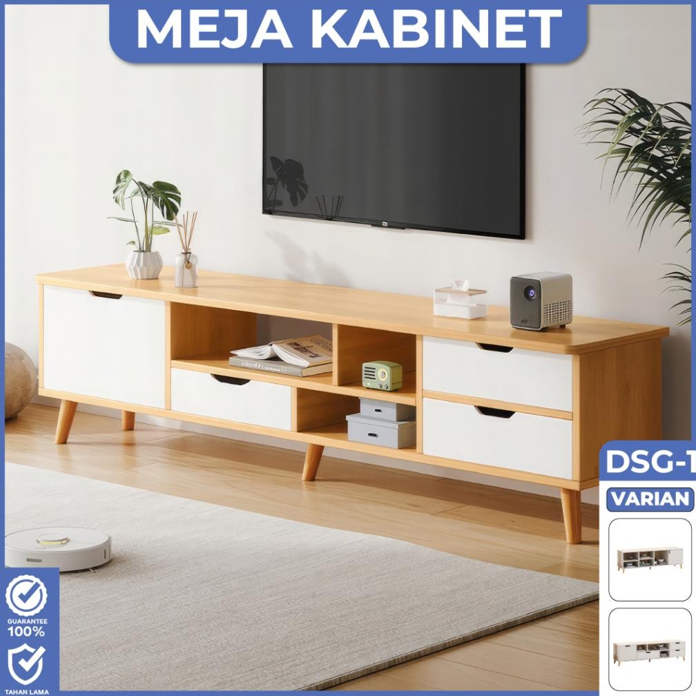 Meja TV Ruang Tamu Minimalis Lemari Kabinet Modern - WD