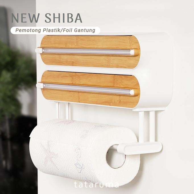 

Terlaris New Shiba - Dispenser Cling Wrap/Foil/Baking Paper Gantung Pemotong
