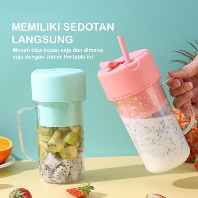 MASON JUICER BLENDER GLASS PORTABEL 340ML BLENDER UNIK JUICER MINI
