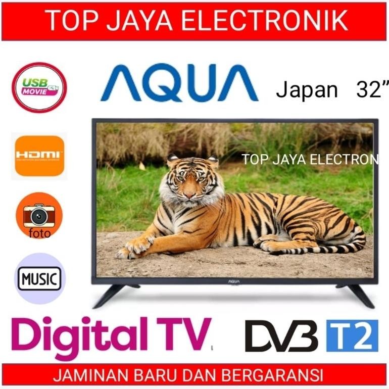 LED TV AQUA 32INCH DIGITAL TV/ AQUA LED TV 32 INCH DIGITAL TV BARANG BARU BERGARANSI