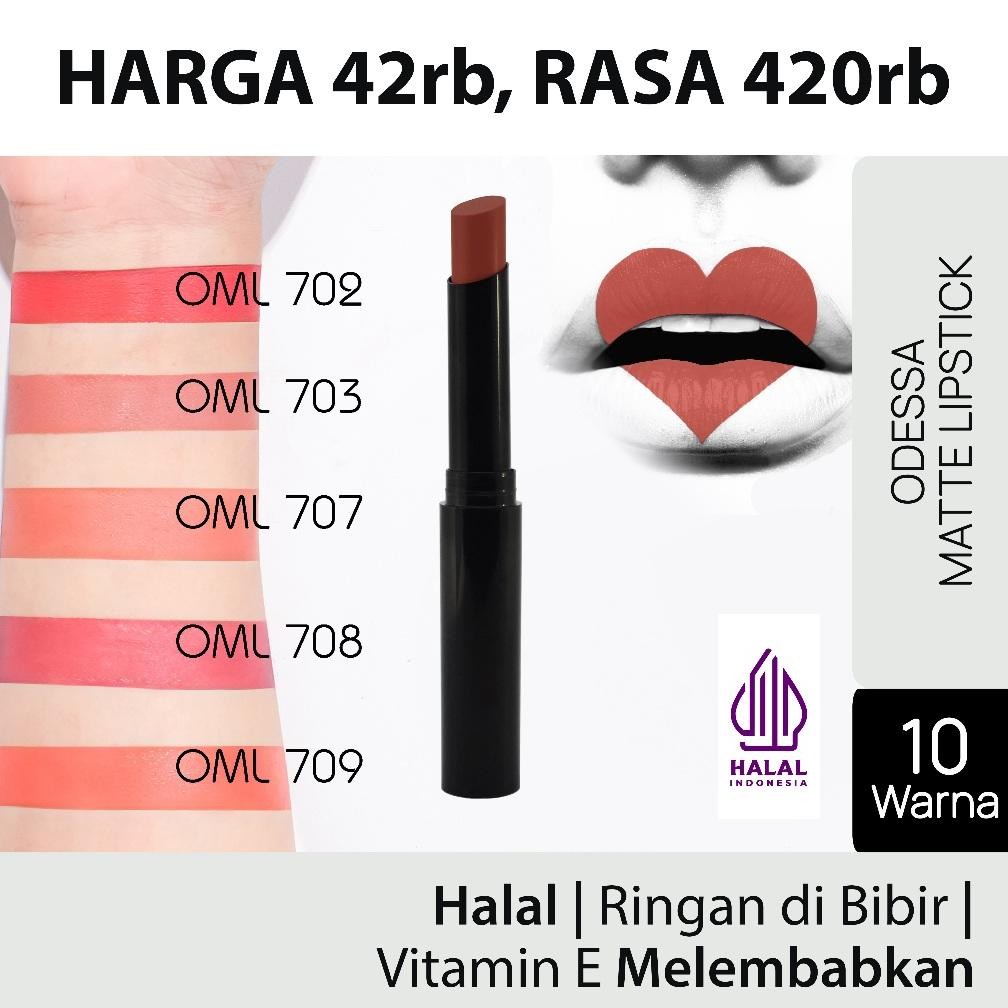 [ Lipstik Ningrat, Harga Rakyat ] ETERNALLY Odessa Matte Lipstick Stick OML - Tahan Lama Mat Liptik 