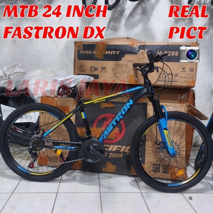 Sepeda Gunung 24 Inch MTB Fastron by Pacific Bike 21 Speed Dewasa dan Anak Remaja Rem Cakram High Qu