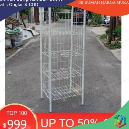 rak chiki warna 4 susun , rak serbaguna 4 susun, rak ciki 4 tingkat , rak ciki , keranjang chiki / R