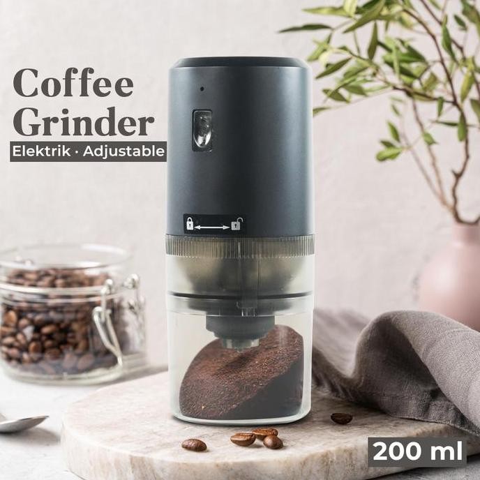

Terlaris Wpg Penggiling Biji Kopi Elektrik Portable Coffee Bean Grinder 200Ml