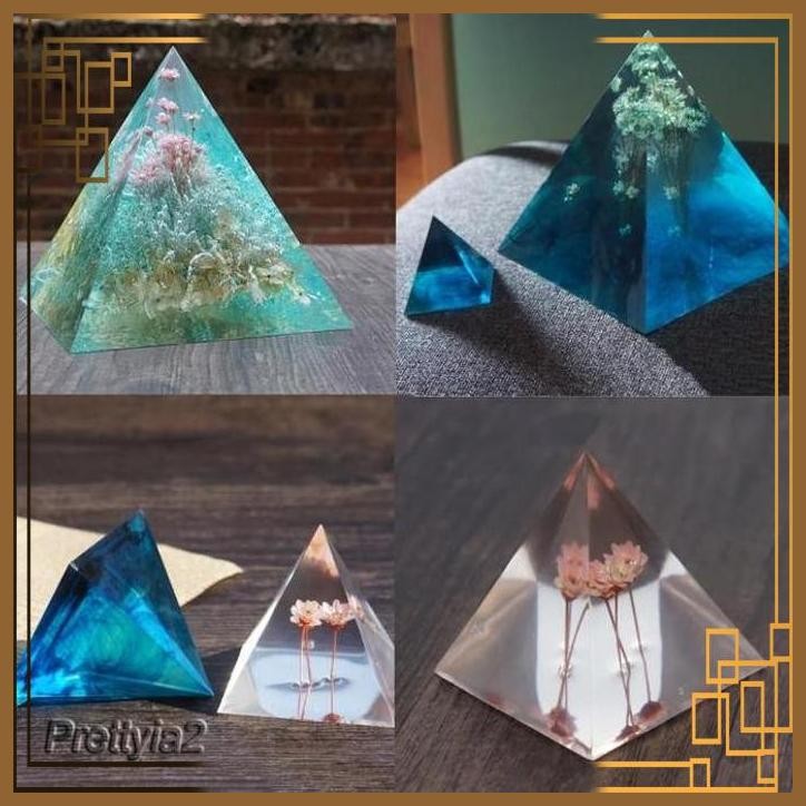 

[WGM] SET CETAKAN RESIN BENTUK PIRAMID LIMAS BAHAN SILIKON