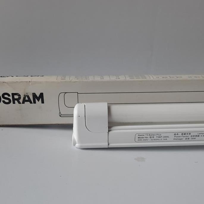 Kap Lampu Tl T5 Komplit Batten 28W 830 865 840 Osram