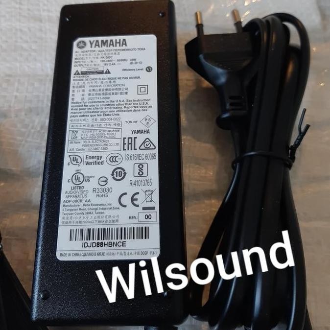 Alat Musik Adaptor Keyboard Yamaha Pa 300 Original