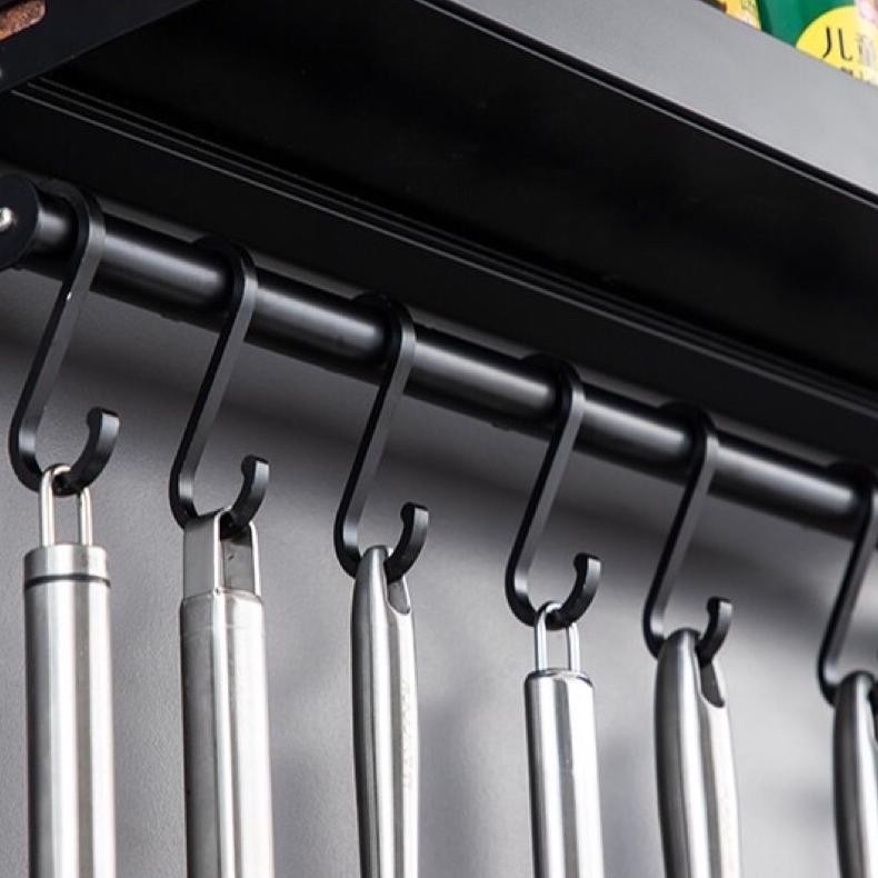 Ready Tempat Bumbu Dinding Besi Rak Kitchen Bumbu Besi Gantungan Spatula Dapur Rak Penyimpanan Bumbu