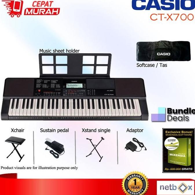 Alat Musik Casio Ctx700 Keyboard / Ct-X700 / Ct X700 / Ctx 700 / Ctx-700 Garansi