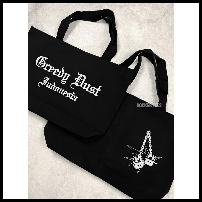 TOTEBAG GREEDY DUST INDONESIA BLACK | ORIGINAL MERCHANDISE
