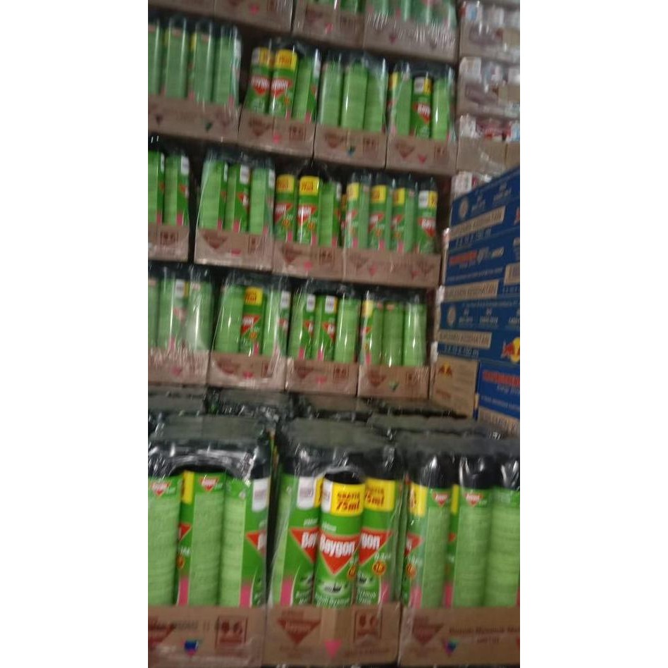New Trend, Baygon Aerosol 600Ml + 75Ml Per Dus [ 1 Dus / 12 Botol ]