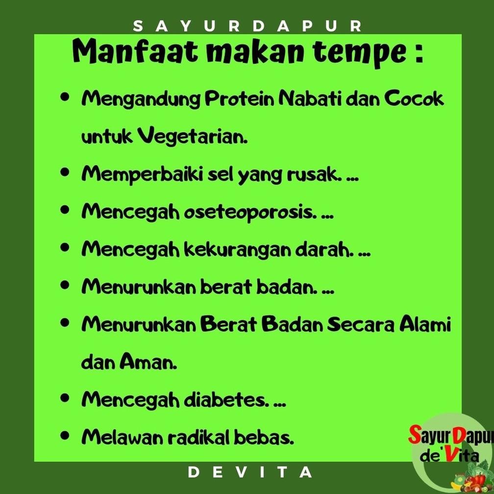 

Tahan Lama Tempe Khas Malang Mekar Jaya, 200Gram