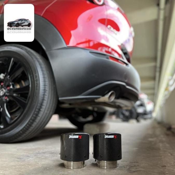 . Carbon Muffler Tip Mazda CX3, CX8, CX5, CX9, Mazda3 @cx5modifikasi