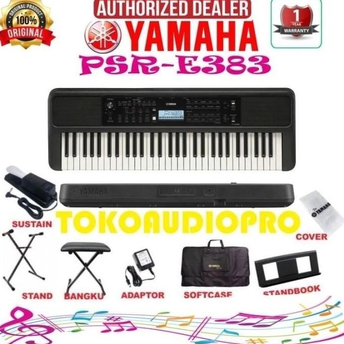Alat Musik Yamaha Psr-E383 61-Keys Keyboard Yamaha Psre383 Kibor Yamaha Psre-383