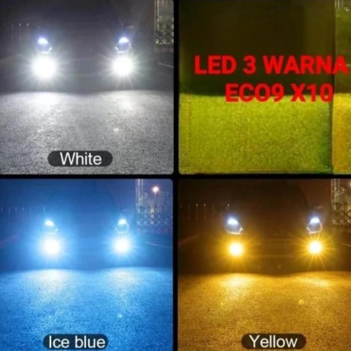 X10 H11 h13 h16  Luximos led Nine Putih Kuning Ice Blue murah
