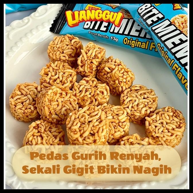 

30PCS LIANGGUI MIE RENYAH PEDAS HALAL SNACK GURIH CRUNCHY CEMILAN DIET SEHAT UNTUK KANTOR/SEKOLAH