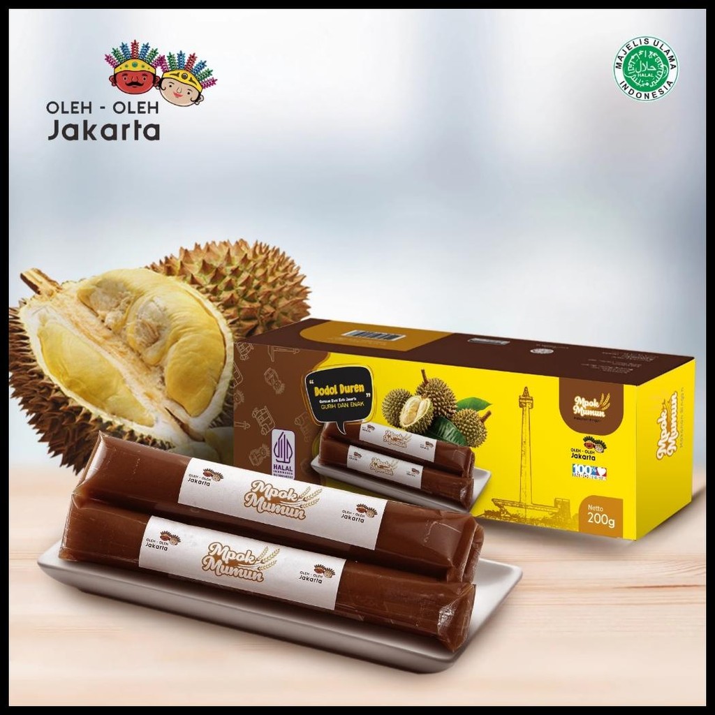 

DODOL DURIAN ASLI KHAS BETAWI MPOK MUMUN OLEH OLEH DARI JAKARTA 200 GR HALAL