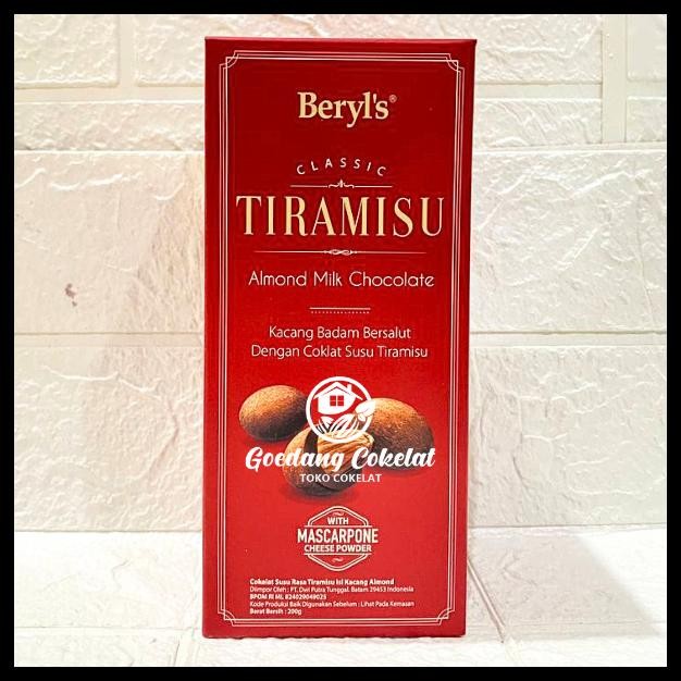 

BERYLS CLASSIC TIRAMISU ALMOND GREEN TEA MILK WHITE CHOCOLATE BERYL'S COKLAT MALYSIA 200G