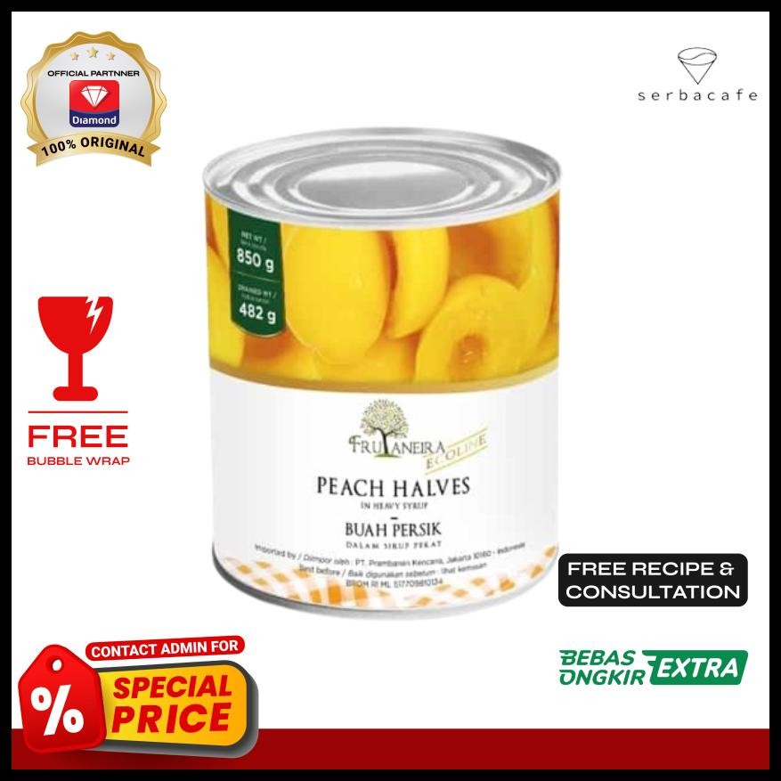 

FRUTANEIRA PEACH HALVES IN SYRUP (850 GR)