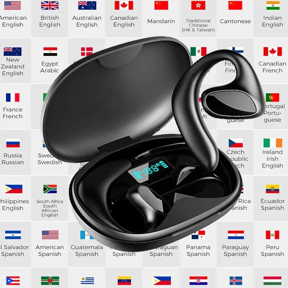 

M8 Translator Earbuds 144 Language Translator Device Two Way Real Time Translation 97% High Accuracy Support Music Calling