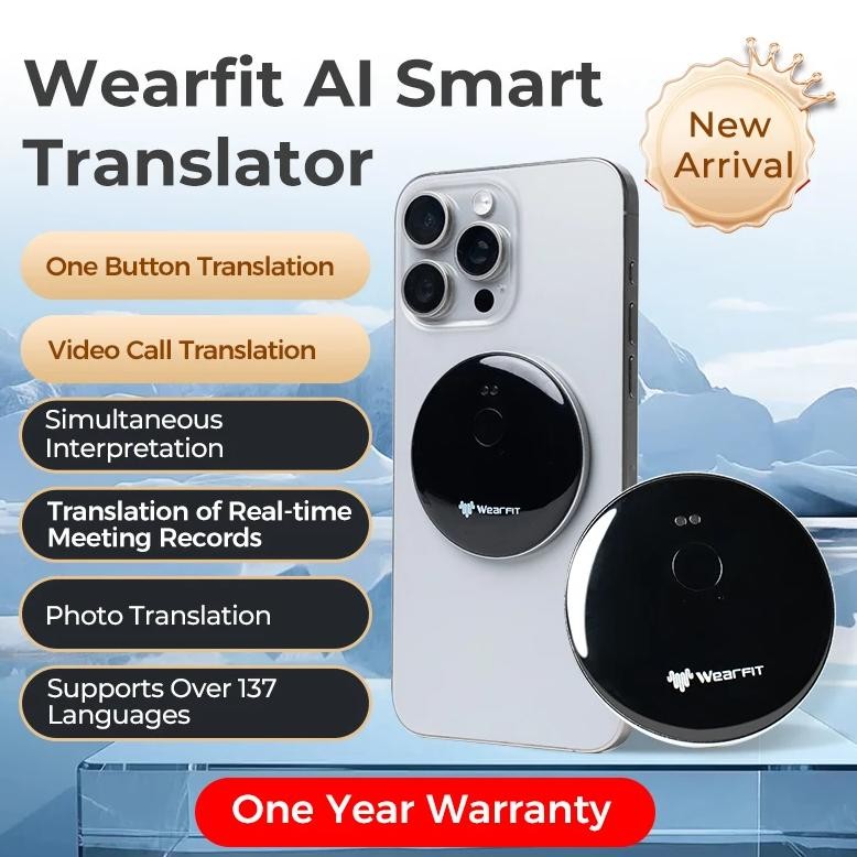 

New Smart AI Glasses Translator Video Translation 137 Languages Wireless Real-time Simultaneous Interpretation Photo Translate