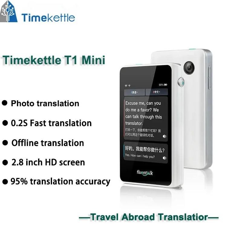 

Timekettle Fluentalk T1 Mini Intelligent Voice Translator Real-time Simultaneous Online 36 Languages Offline Photo Translation