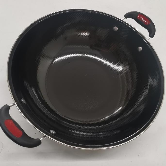 Tersedia wajan penggorengan kuali wok enamel gionee 36 cm