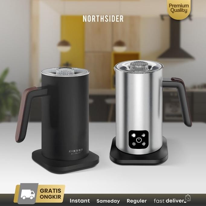TERLARIS - Milk frother steamer Susu elektrik otomatis panas dingin 350ml MF350