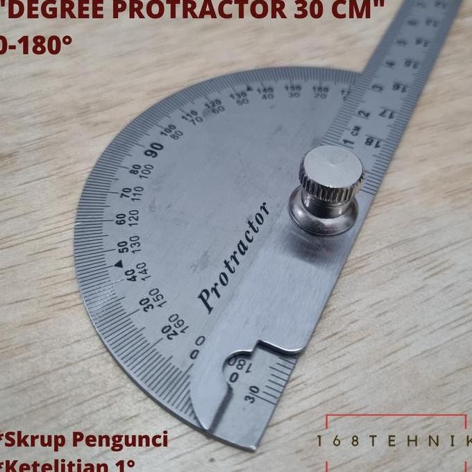 

BUSUR DERAJAT 30 CM / DEGREE PROTRACTOR 0-12INCH / SUDUT DERAJAT Diskon