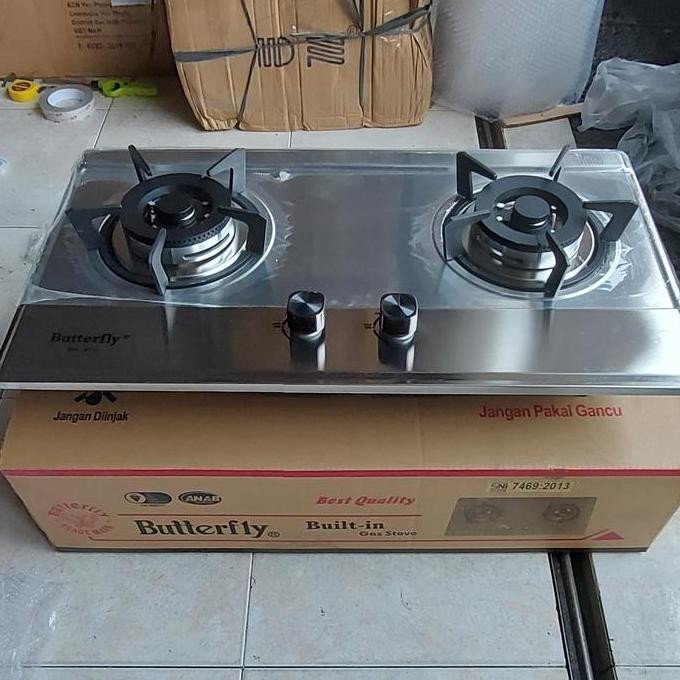Tersedia kompor gas tanam stainless stell butterfly