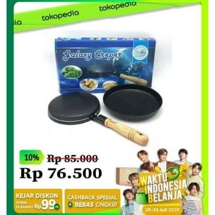 Tersedia Paling Murah Galaxy Crepes Wajan Kwalik Teflon
