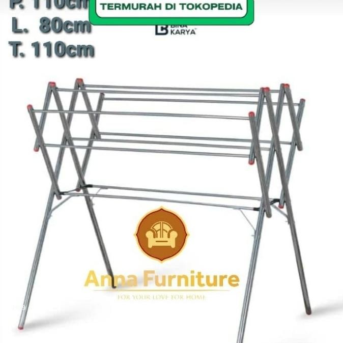 Jemuran Baju Cleo Stainless (kuat & kokoh)