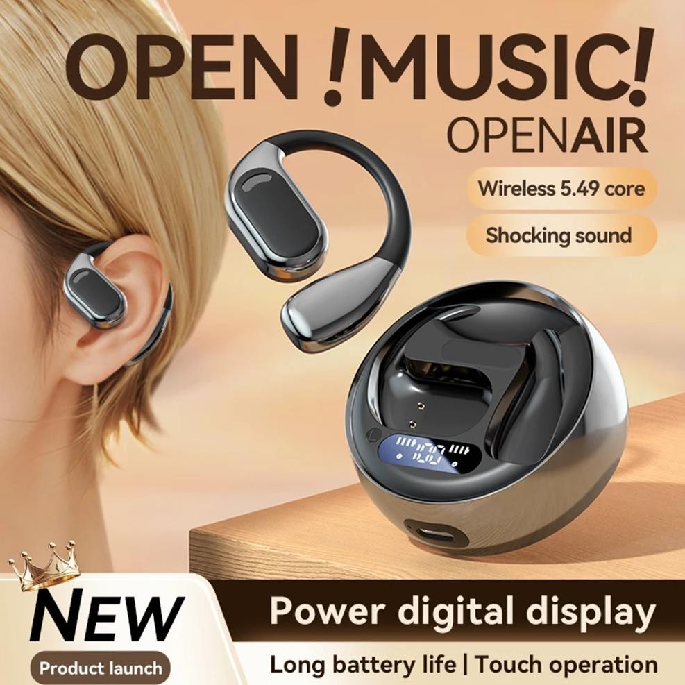 

AI HD Earhook Language Translation Headphones Bluetooth-Compatible 5.4 Learning Real-time Two-Way Earbuds Translation Earphones