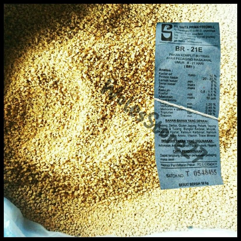 1 KG PAKAN GEMUK USIA 1 - 21 HARI ANAK AYAM PEDAGING , BURUNG , BEBEK PETELUR DAN UNGGAS LAINYA VOER