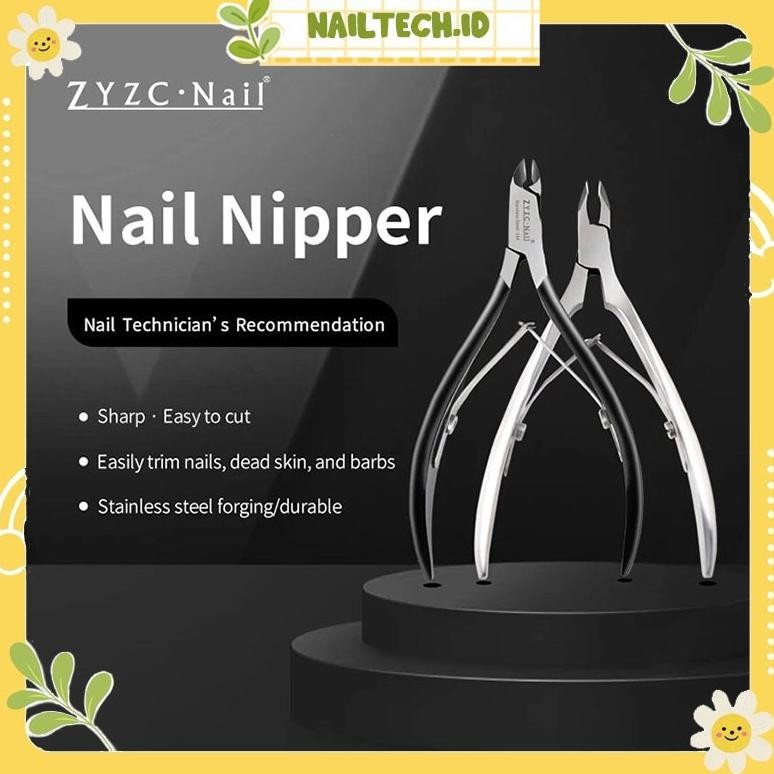 PJ ZYZC Cuticle Nipper / Gunting Kutikula Black Nail Care Manicure Nail Art