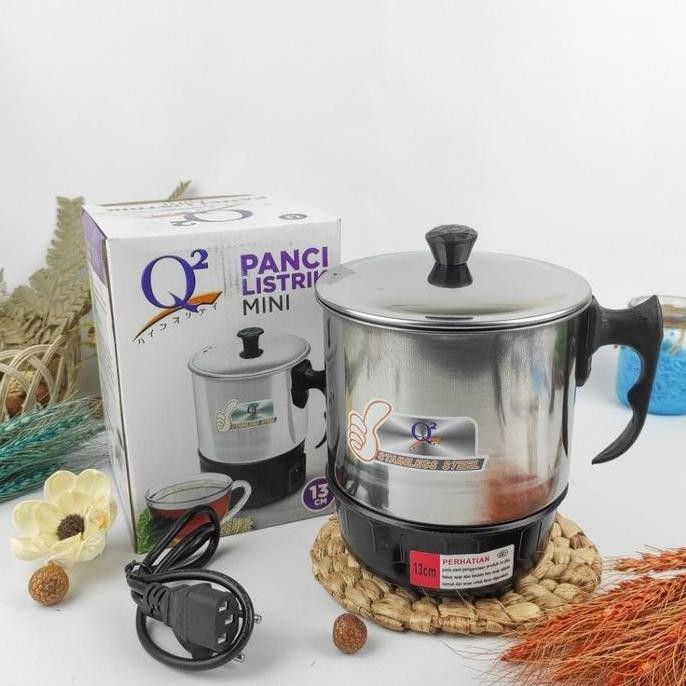 Jual Teko / Mug Listrik Pemanas Air 13 Cm Murah Q2-8013 Pemanas Air Alat Masak Air Mie Kopi Teh Dll