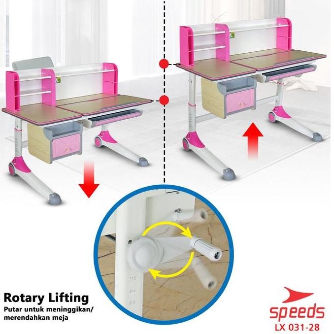 Speeds Meja Tulis Anak Ukuran 120Cm Meja Kantor Meja Sekolah Meja Belajar Dewasa Buat Belajar Furnit