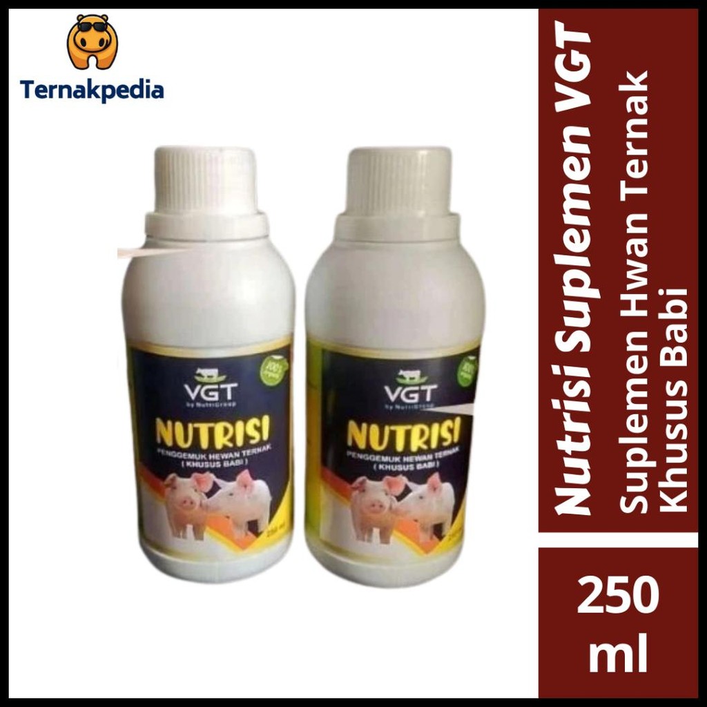 VGT NUTRISI BABI 250 ML - VGT BABI - NUTRISI - SUPLEMEN BABI