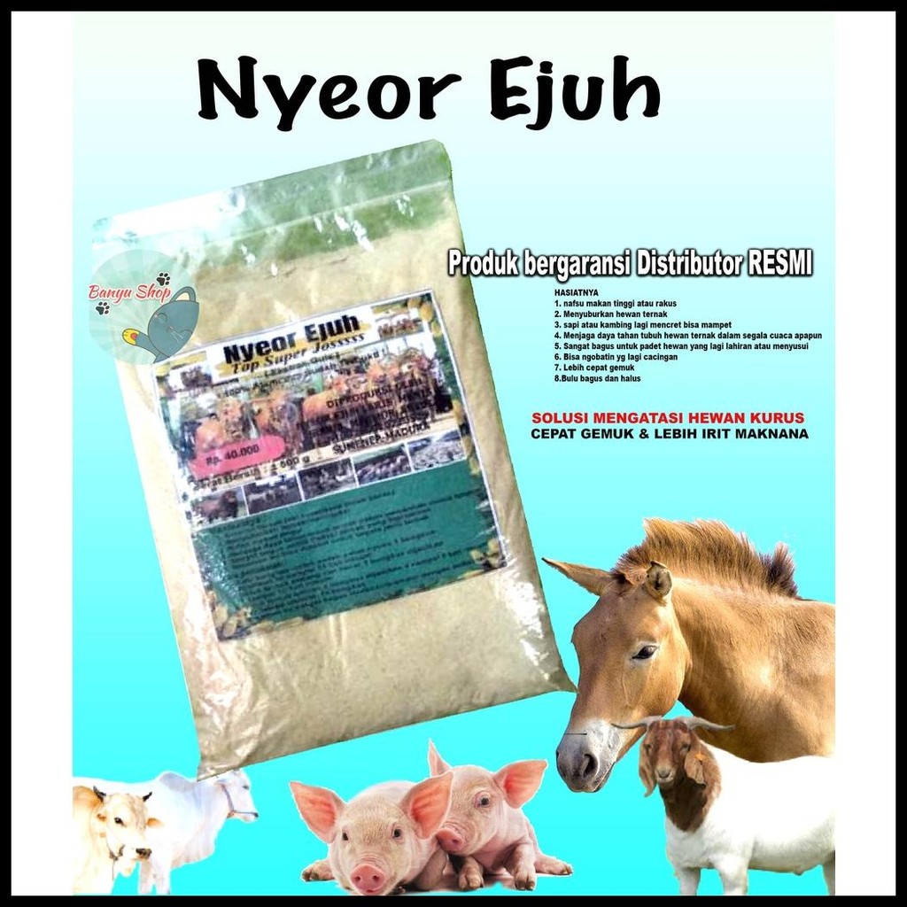 JAMU SAPI & KAMBING NYEOR EJUH EKSTRA GULA PENGGEMUK SAPI & KAMBING JAMU NYEOR EJUH
