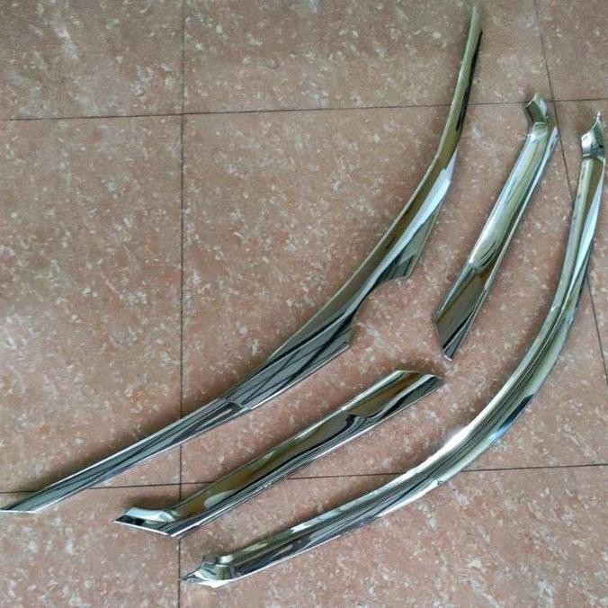 Paket List Grill Grille Depan Toyota All New Avanza / Xenia 2012 2013 2014 2015 Chrome Crome 3 Baris