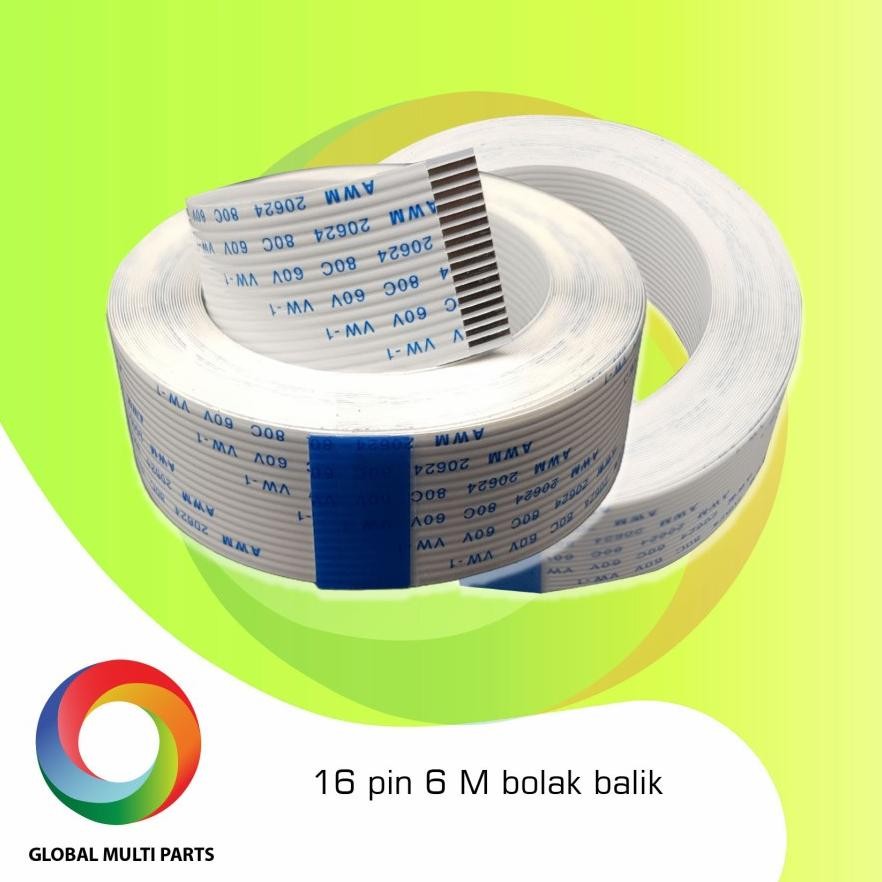 Berkualitas kabel flexi 16 pin 6meter bolak balik MURAH