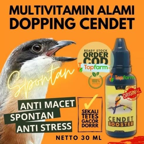 Terlaris Cendet Booster 30 ML Vitamin Burung Cendet Gacor / Penggacor Burung Cendet / Booster Cendet